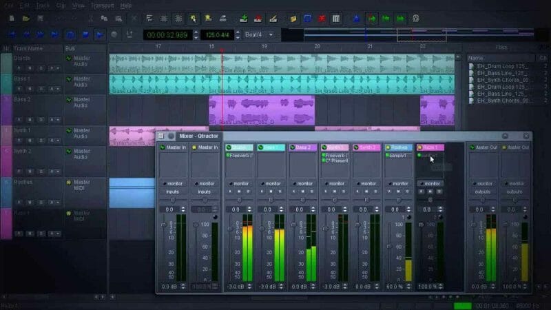 Qtractor, a new free online audio editing application for Linux