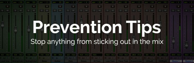 How to prevent an instrument or vocal from sticking out in the mix