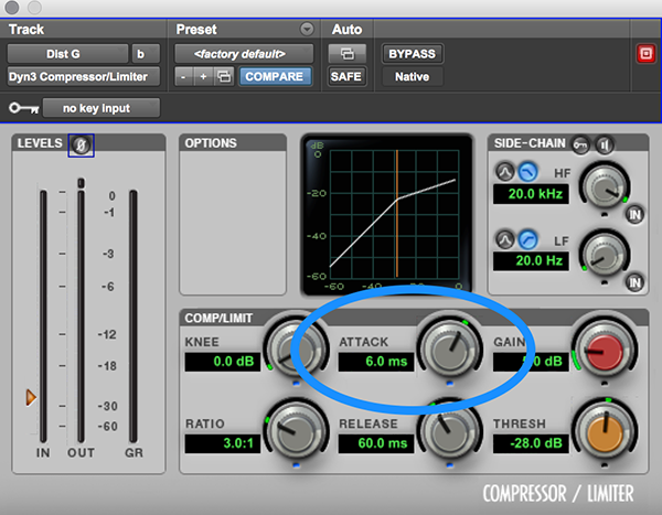 The Controls of a compressor - Music Tech Student