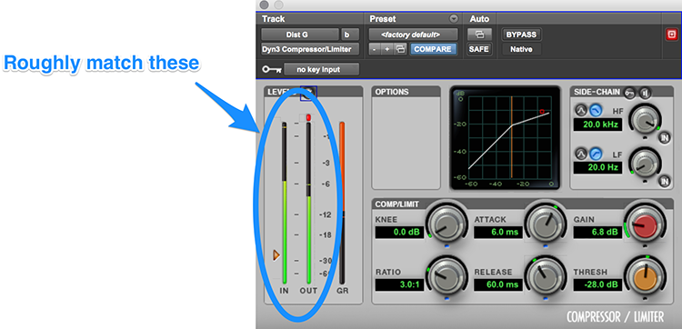 Compressor Gain Matching