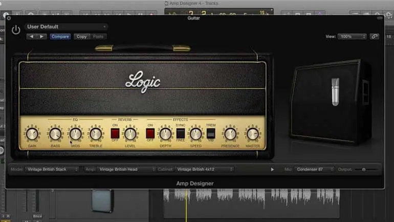 logic pro x amp designer