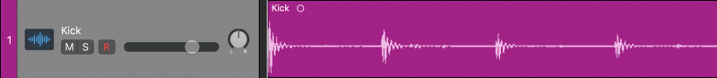 audio track waveform