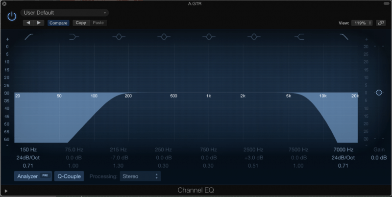 bandpass filter eq