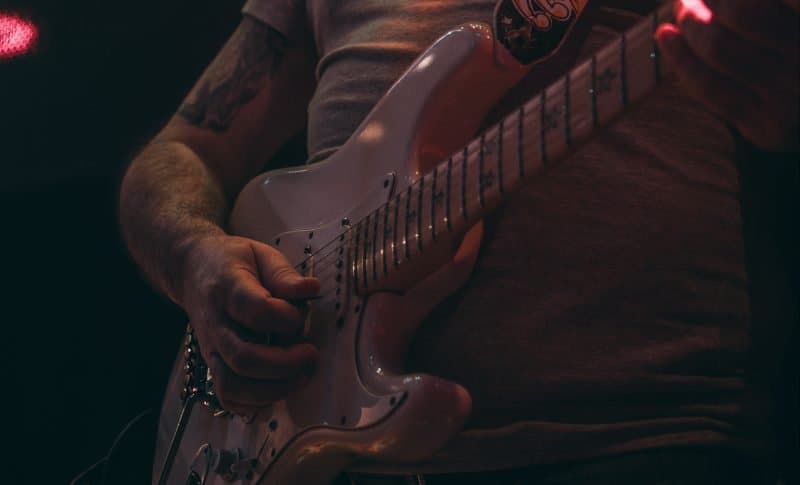 guitarist performing on stage