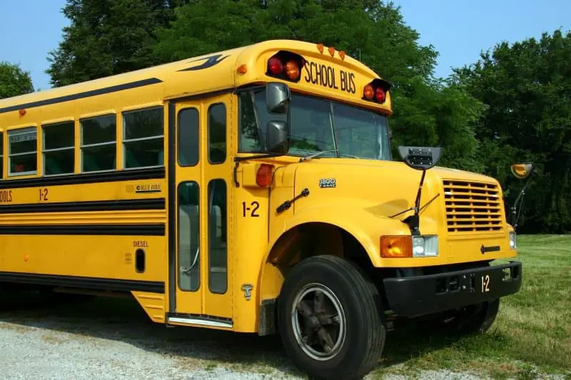 school bus to represent audio bussing