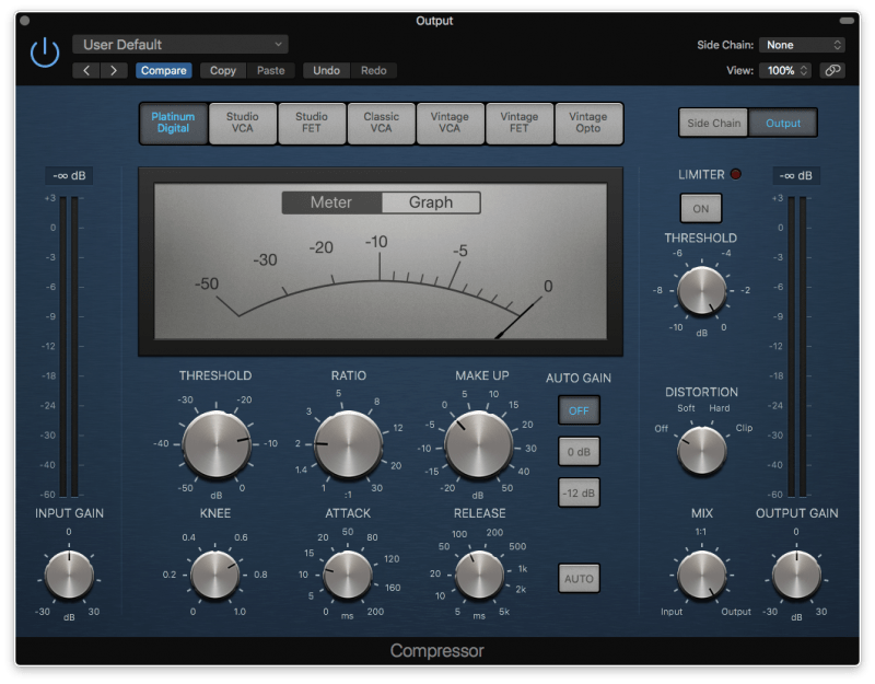 logic pro x compressor