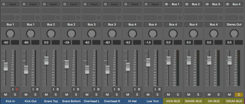 Using volume faders to balance the volume