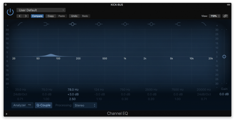 boosting the fundamental frequency of a kick drum