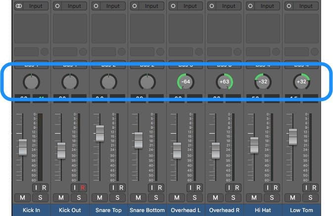 mix view pan knobs