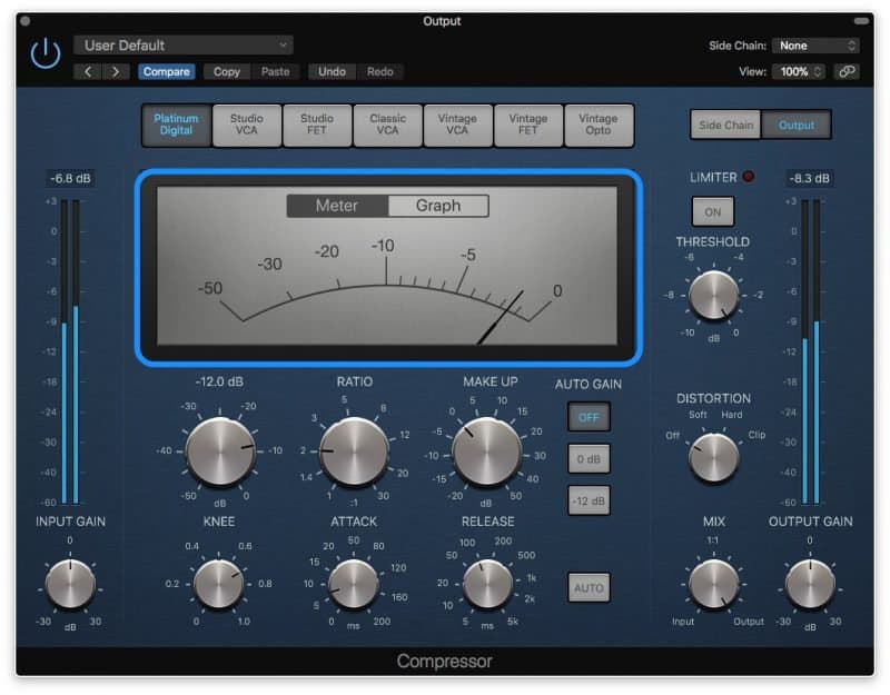 compressor with 1.5 db of compression