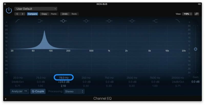 using a notch filter to find the fundamental frequency