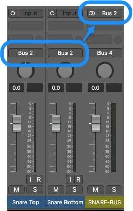 bussing in logic pro