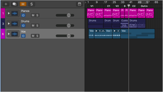 simple song structure in logic pro x