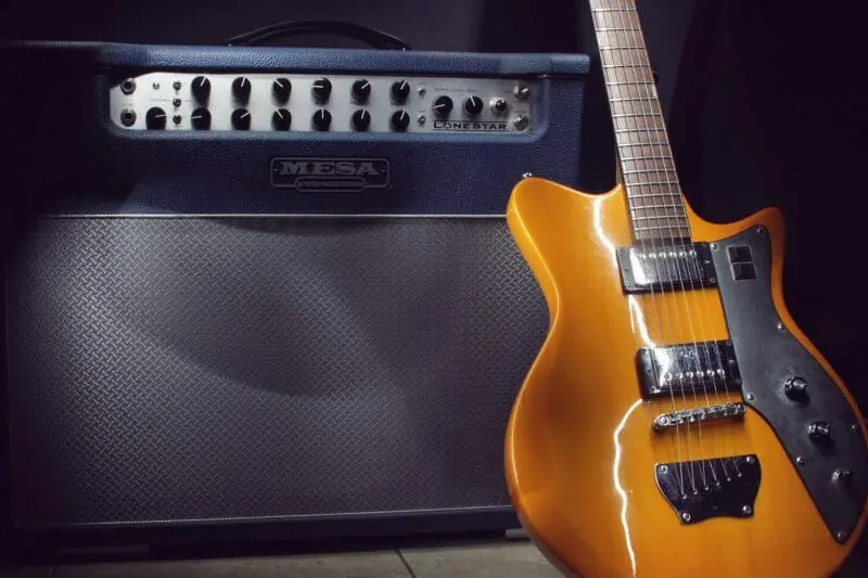 electric guitar and amplifier