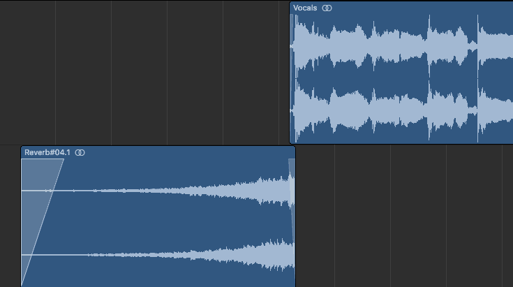 lining up the reverse reverb before the vocals