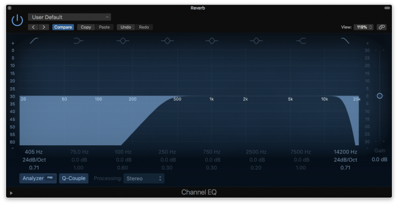 bandpass filter eq