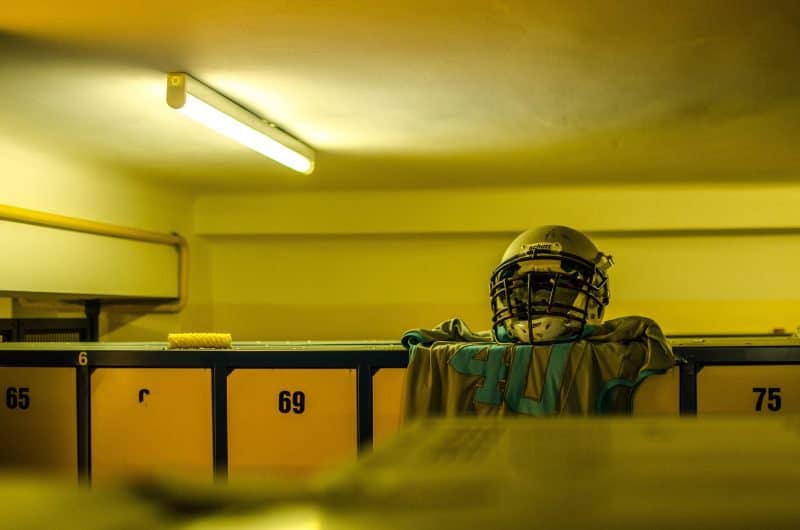 football locker room