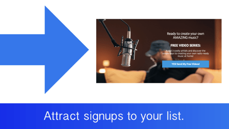 musicians should get people to sign up for their email list