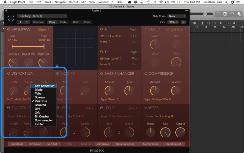 logic pro phat fx saturation