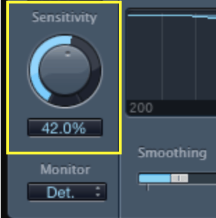 de-esser sensitivity knob