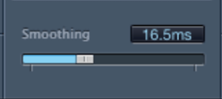smoothing setting on a de-esser