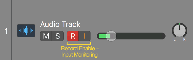 record enabling a track