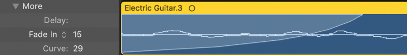 adjusting the curve of the fade