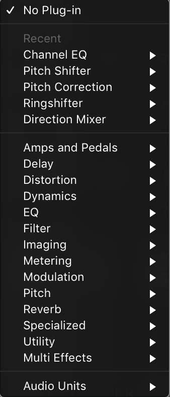 plugin menu