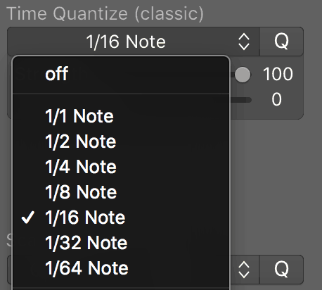 setting the quantize time