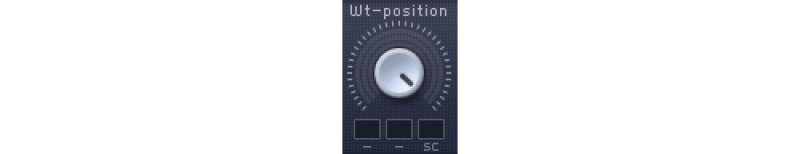 massive wavetable position knob