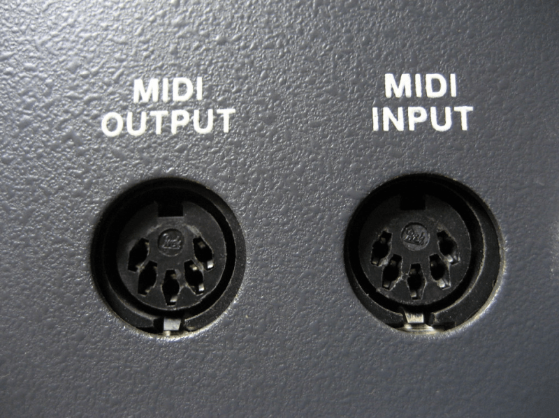 midi input and output ports