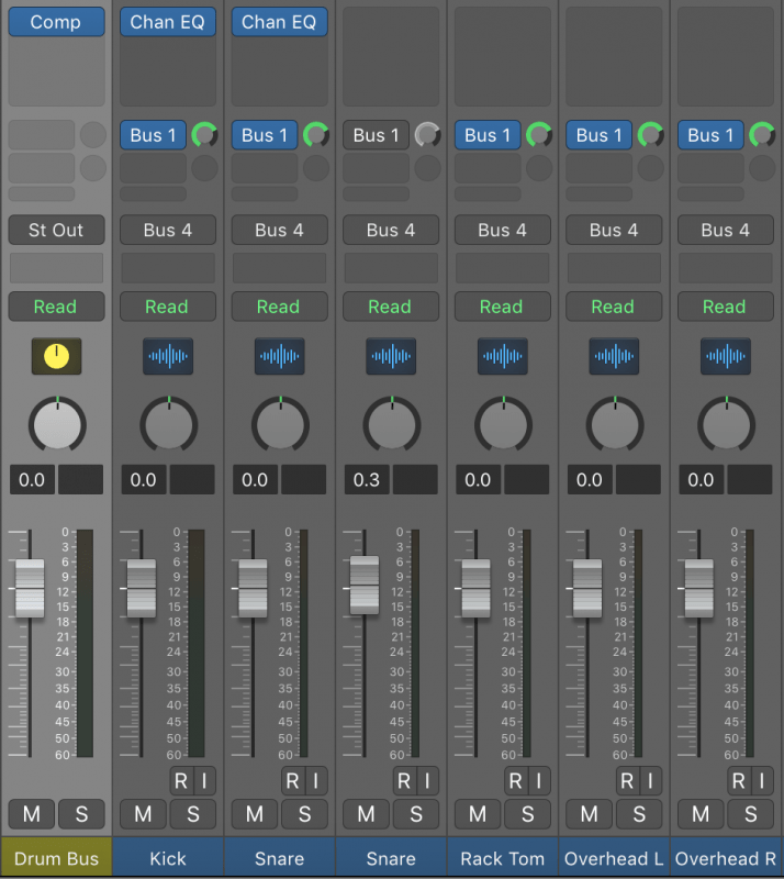 drum bus signal flow