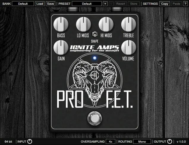 ignite amps pro fet distortion pedal
