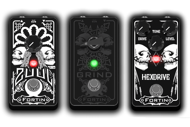 fortin zuul grind and hexdrive metal music pedals