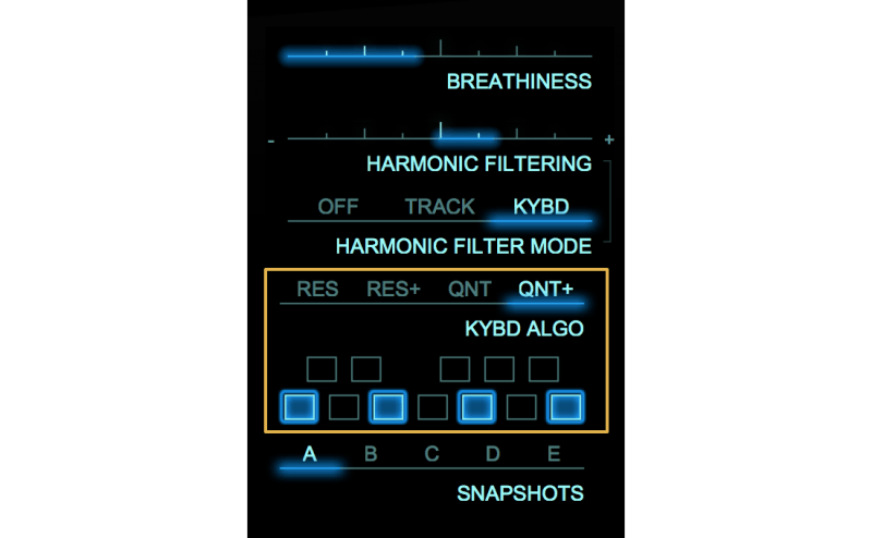 adaptiverb harmonic quantization