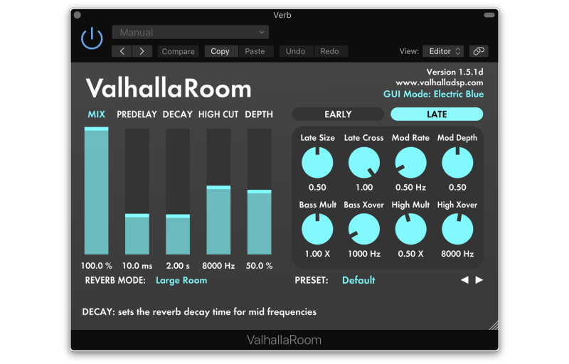 valhalla room reverb