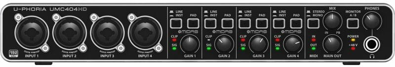 behring u-phoria audio interface