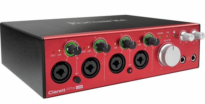 focusrite clarett 4pre