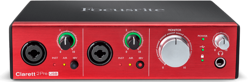 focusrite clarett 2pre