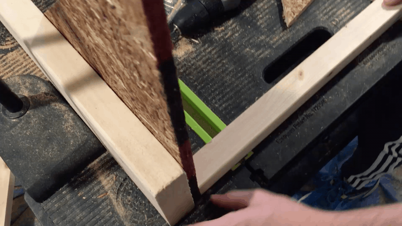 gluing all the materials together to create the bass trap's frame
