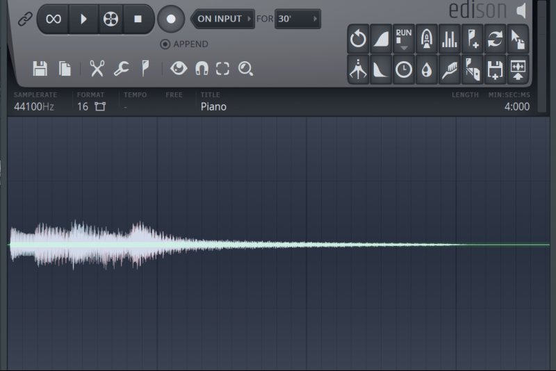 editing audio with edison in fl studio