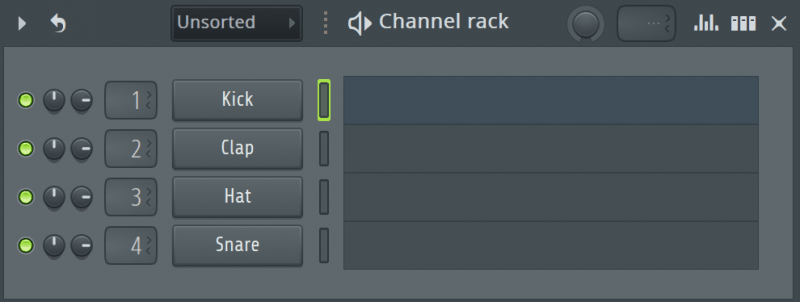 fl studio's channel rack