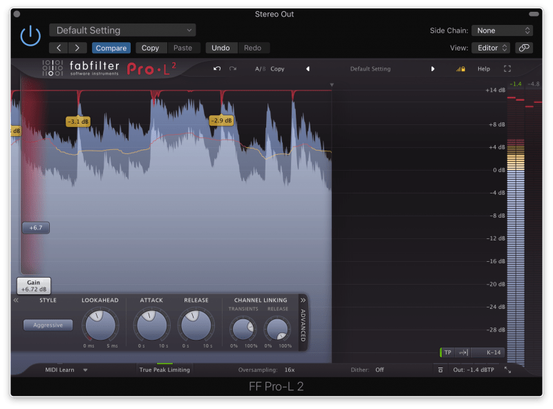 FabFilter ProL2 Mastering Limiter