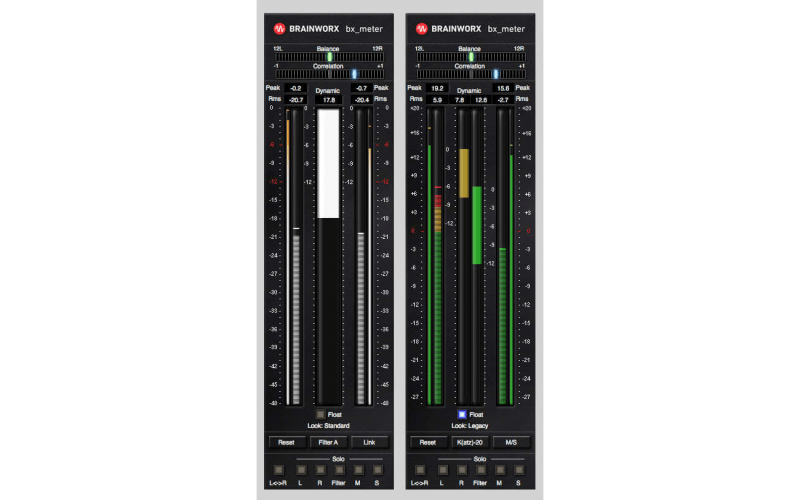 Brainworx bx_meter LUFS meter and K-system metering