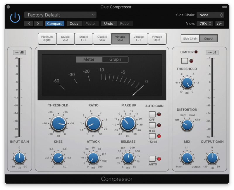 adding glue compression with logic pro x stock eq