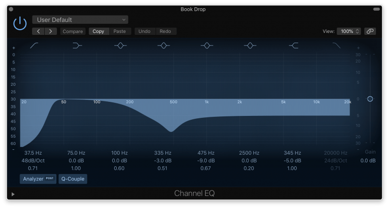 cleaning sounds with eq filters