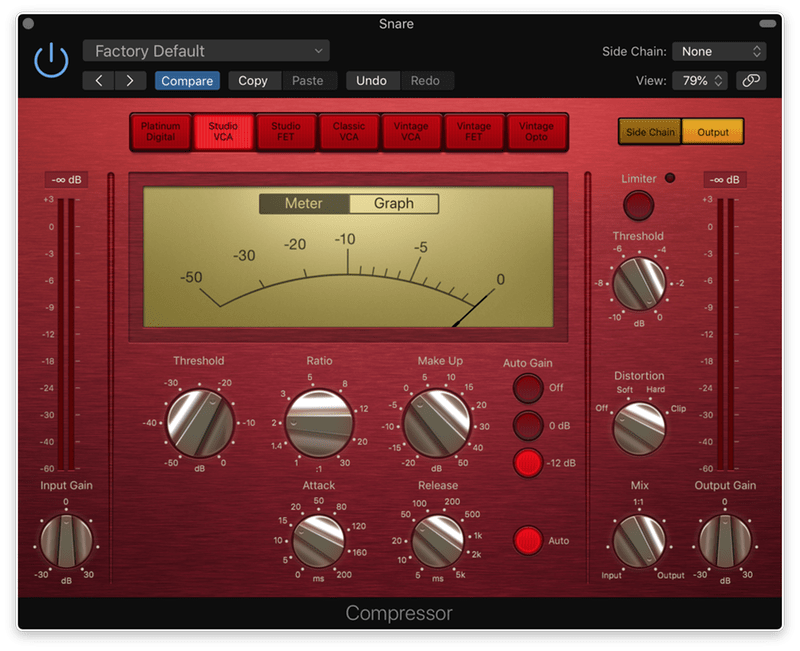 logic pro x vca compressor