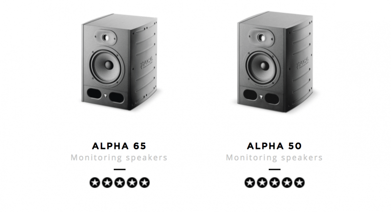 focal alpha studio monitors