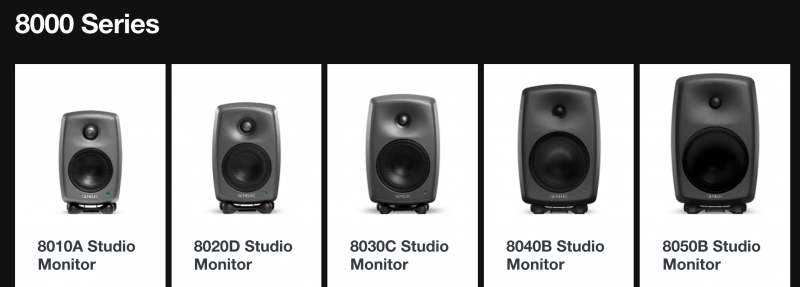 genelec 8000 studio monitors