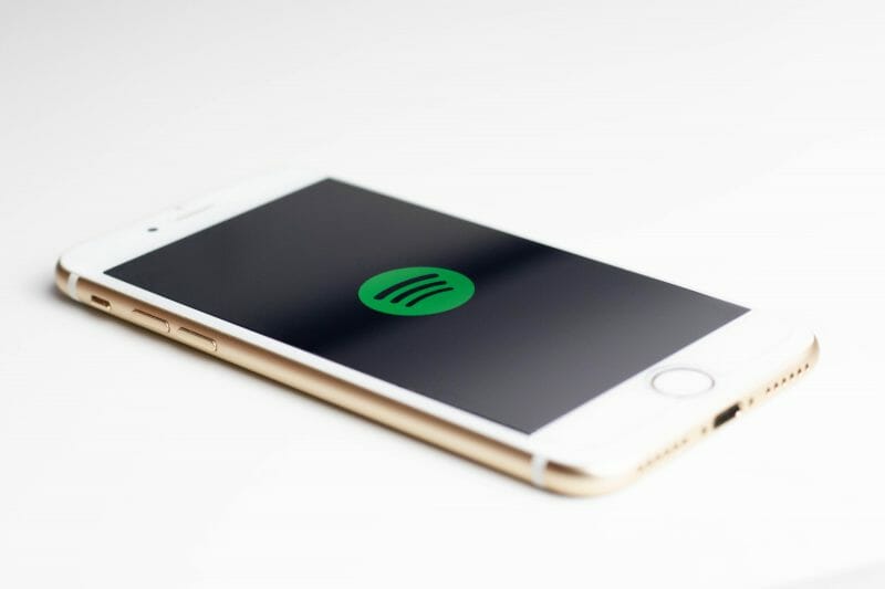 spotify opened up on an iphone